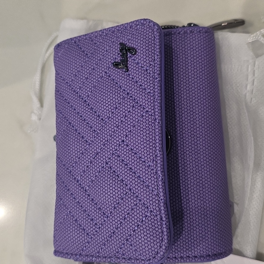 LUG Pedicab Matte Luxe Vegan Leather Wallet NWT - Amethyst Purple